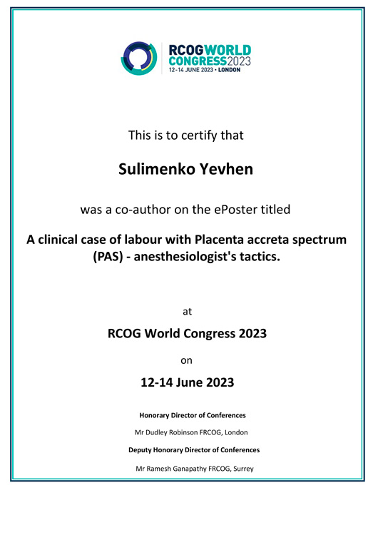 Head of the Anesthesiology and Intensive Care Department. Anesthesiologist, PhD Yevhen Sulimenko | Physicians | Leleka